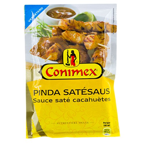 Mélange d'épices à la sauce satay | Conimex | Mix Saté Sauce 2 Portions | Poids total 68 grammes Cover