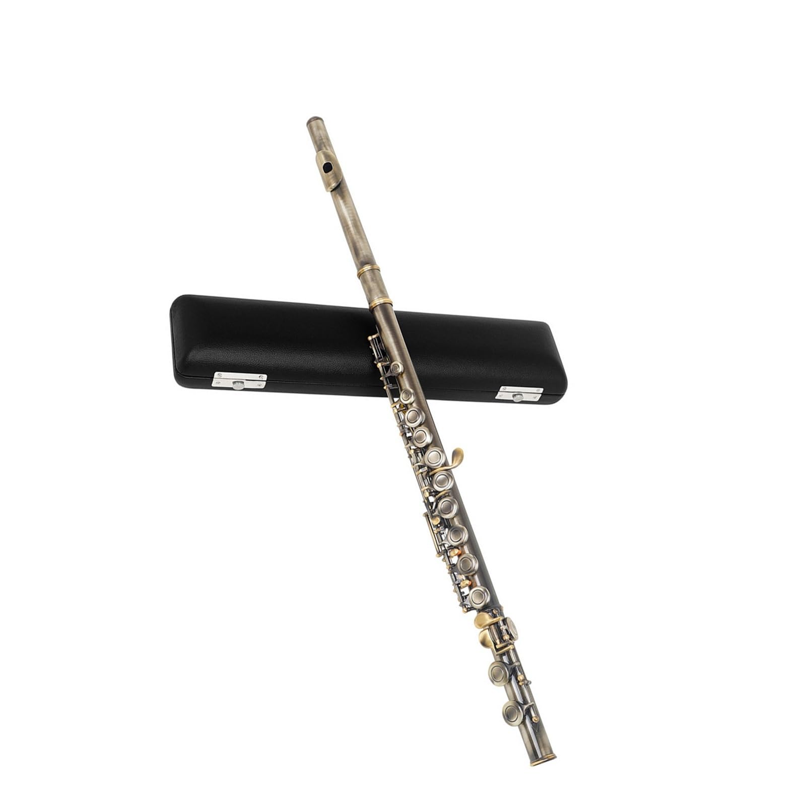 Flûte À Vent À 16 Trous Fermés En Bronze Clé De Mi Do Pour Débutant Jouant De L'antiquité Flûte Pour Adultes
