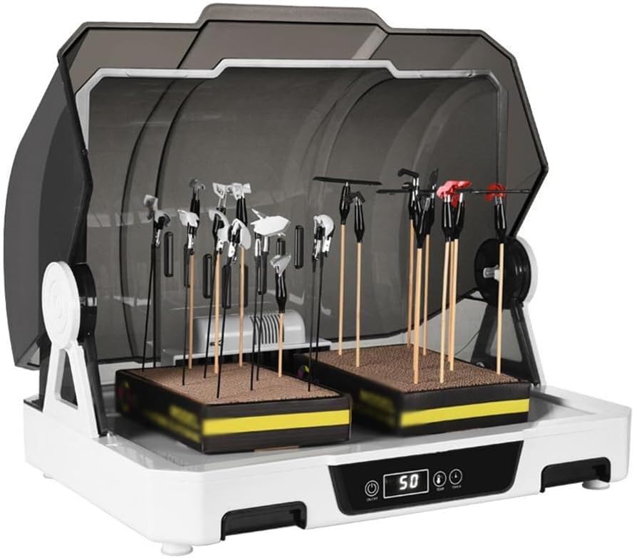 Paint Booth Electric Airbrush Drybooth, Temperature 20~50°C, Timing 0.5h~12h, with Water Filter Box and Dust Cover, for Spraying Models, Arts, Crafts