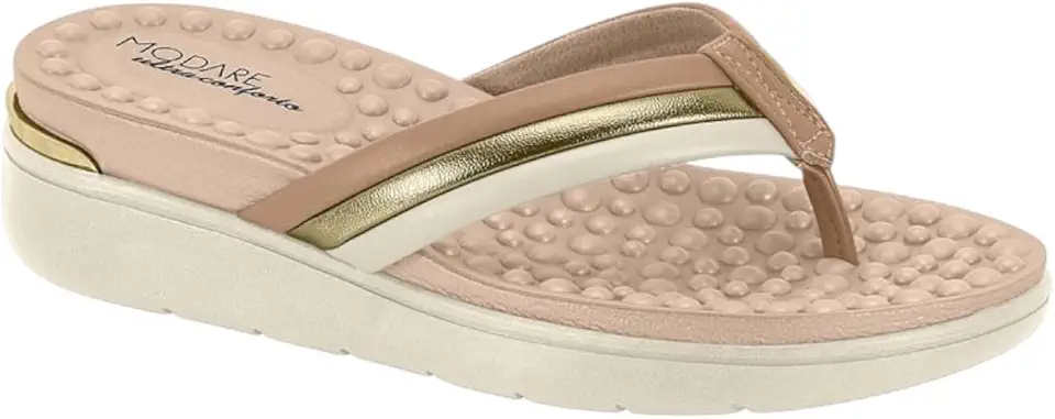Chinelo Feminino Massageador Anabela Modare Ultraconforto 7151.134