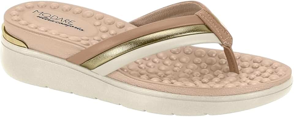 Chinelo Feminino Massageador Anabela Modare Ultraconforto 7151.134