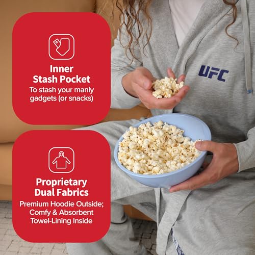 Image of DudeRobe Men's Robe - Hooded TERRY Bath Robe for Men with Pockets | Soft, Comfy Men's Bathrobe from Shark Tank