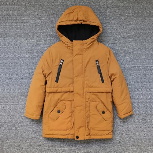 Toddler Boys Heavyweight Windproof Outwear with Hood Sherpa Lined Hooded Puffer Jacket Thicken Warm Padded Coats2