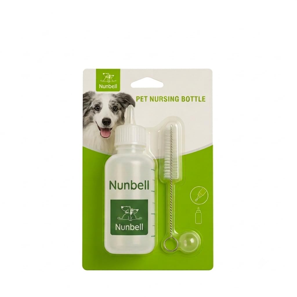 Puppy/Kitten Milk Feeder Silicone Bottle Set for Baby Dog & Cat.-image-34