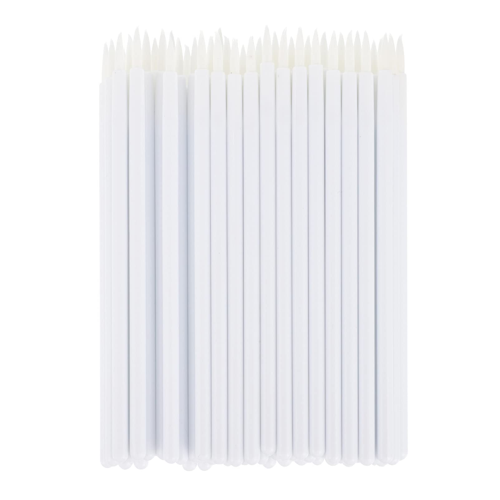 100pcs Disposable Eyeliner Makeup Eye Liner Wand Nylon Makeup Eye Liner Tool Cosmetic for Daily Use White