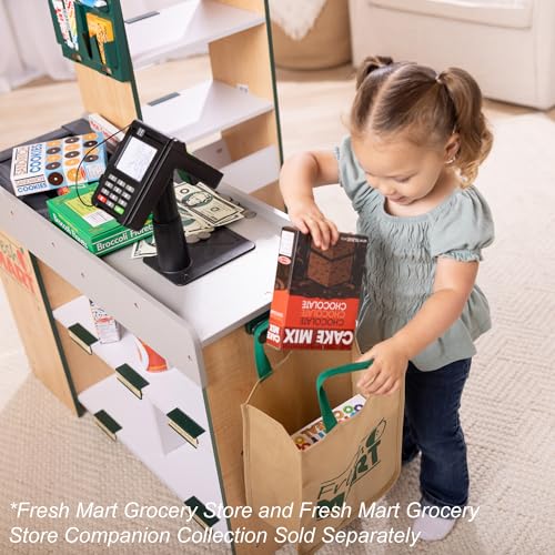 Melissa & Doug Fresh Mart Pretend Grocery Store, Kids Cash Register & Conveyor Belt - image 7