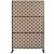 TREATLIFE HOME Outdoor Metal Privacy Screen for Secluded Relaxation, Freestanding and Durable Design for Indoor and Outdoor Spaces, 76" H x 48" W, Brown