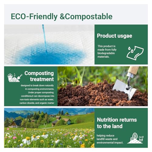 Image of Eco-Friendly Extra Large Ultra Absorbent Incontinence Bed Pads Disposable Adult 120g (36 inch X 36 inchPack of 25),Heavy Duty with Adhesive Strips Chux Pads