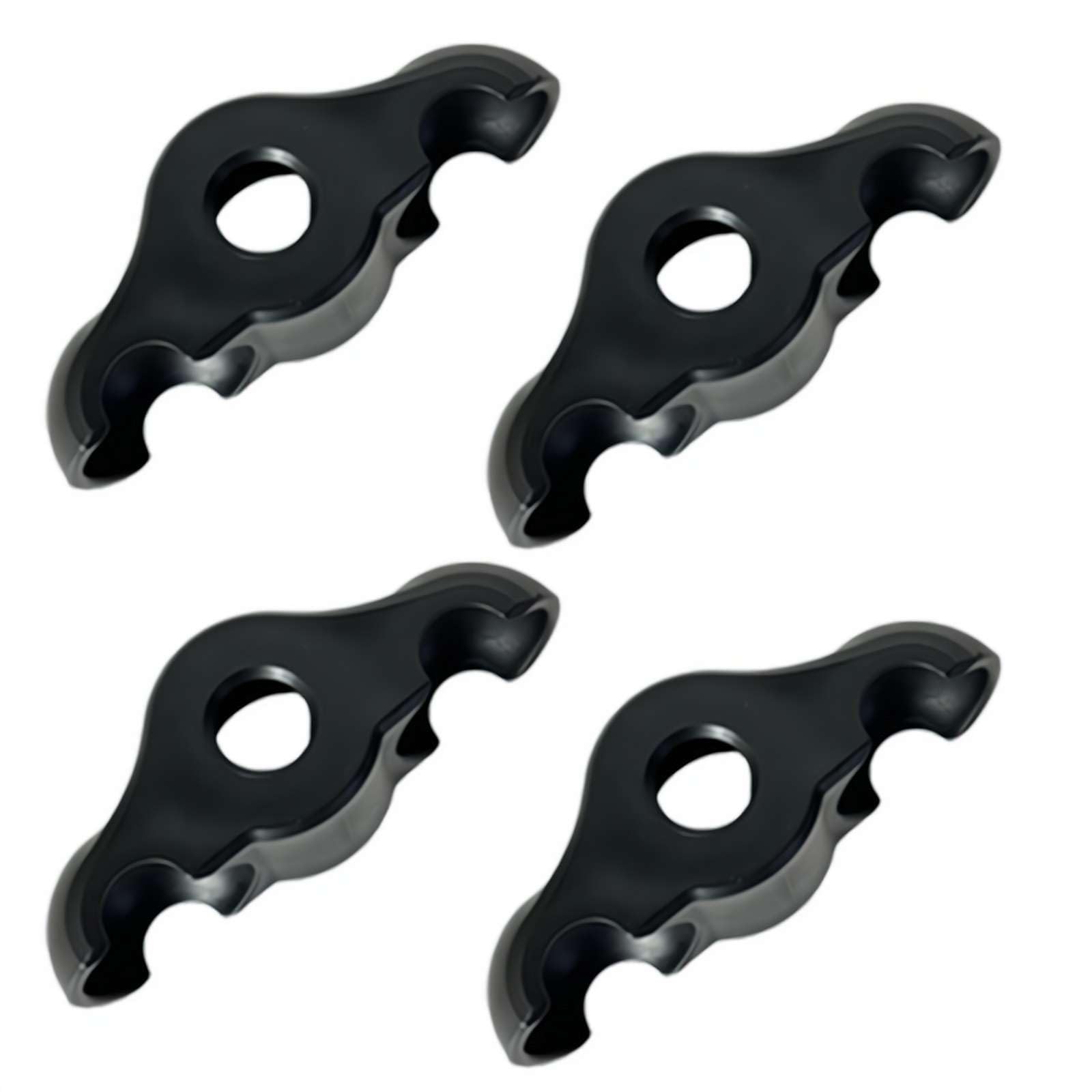 4er-Pack Indoor-Cycling-Schnappfuß-Adapter mit 8er-Pack Tennis-Stabilitätszubehör, für Fahrrad-Widerstandstrainer Heim-Indoor-Übung Kickr Core Workout-Ausrüstung