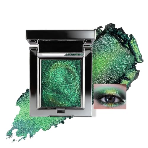 U-Shinein Chameleon Eyeshadow Holographic Multichrome Glitter Eyeshadow Colour Shift Effect for Green Makeup Highly Pigmented&Long Lasting Shimmer Green