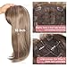 Civrie Hair Toppers for Women with Thinning Straight 18 inch Synthetic Hair Topper 6.5