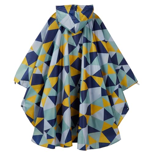 Image of salamra Rain Poncho Jacket - Hooded Waterproof Raincoat with Pocket for Women Men Adults
