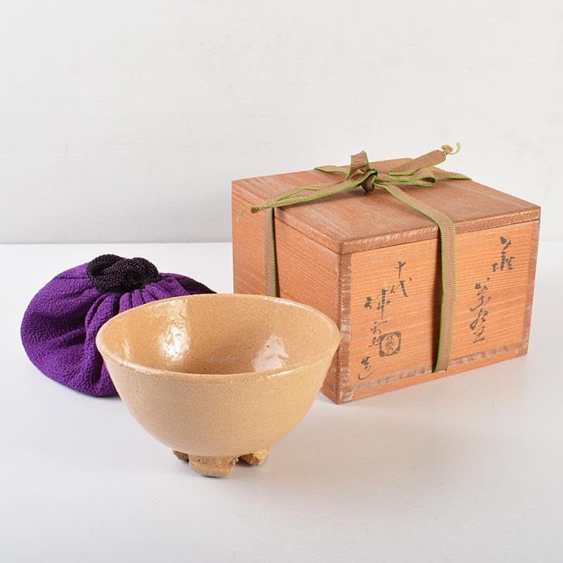 茶道具 萩焼 十代 三輪休雪作 裏千家十四代淡々斎極 茶道具 萩焼 十代 三輪休雪作 裏千家十四代淡々斎極