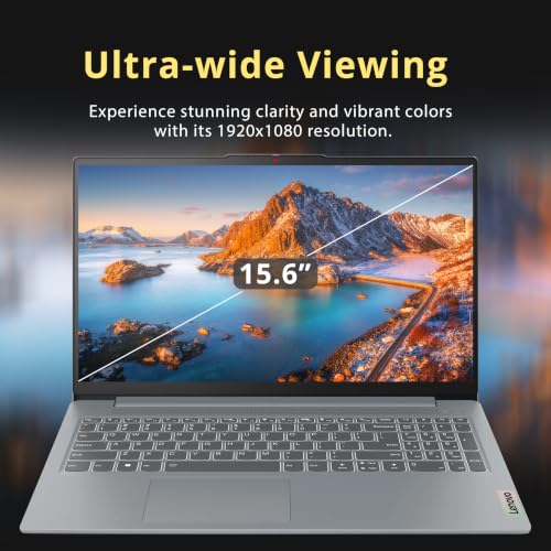 Image of Lenovo IdeaPad Slim 3 15.6 inch FHD Anti-Glare Business Laptop, Intel Core i3-N305, 8GB LPDDR5 RAM, 288GB Storage(128GB UFS+160GB Docking Station), Intel UHD Graphics, WiFi 6, Win 11 Pro, Gray