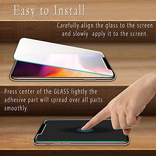HPTech (2 Pack) Screen Protector for iPhone 11 Pro, iPhone XS and iPhone X (5.8-inch) Tempered Glass, Anti Scratch, Bubble Free, Case Friendly by HPTech - Image 4
