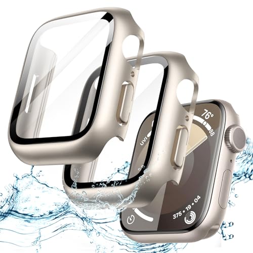 JETech Cover Impermeabile con Pellicola Protettiva per Apple Watch Series