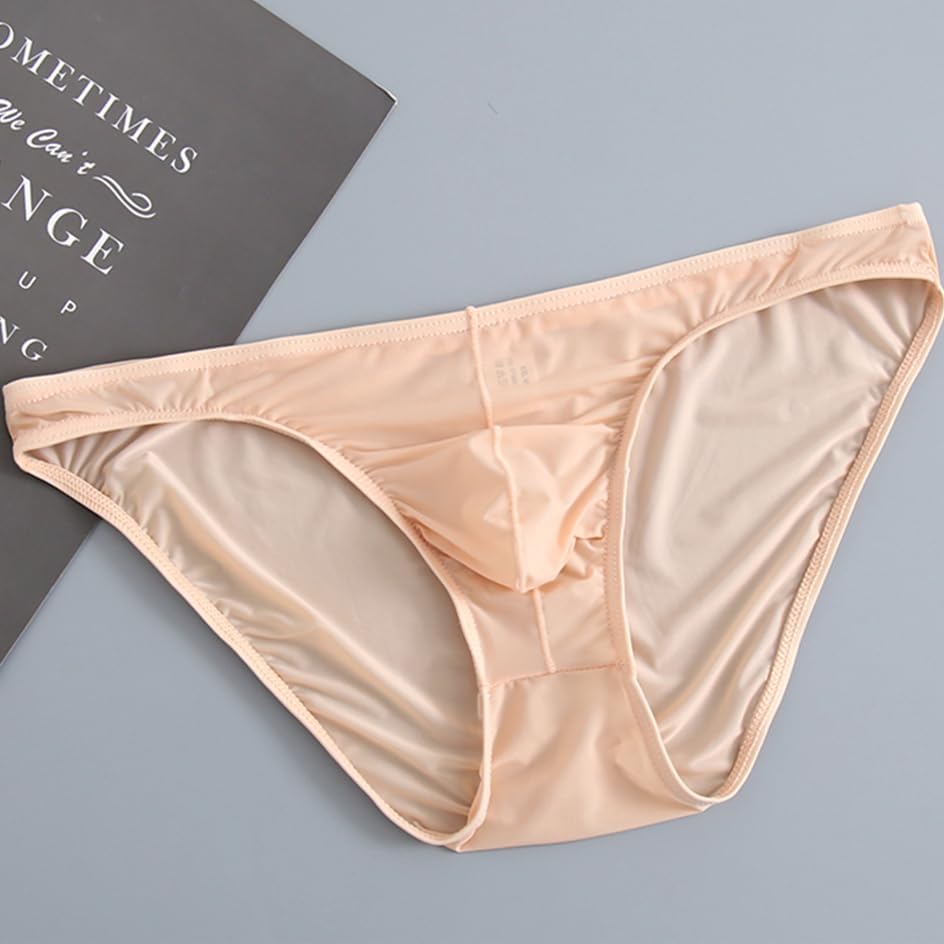 Briefs for Men Pack Quick-drying Underwear Men's Boxers Briefs ice silk Sexy breathable thin Pack Pouch Convex bulge - Image 4