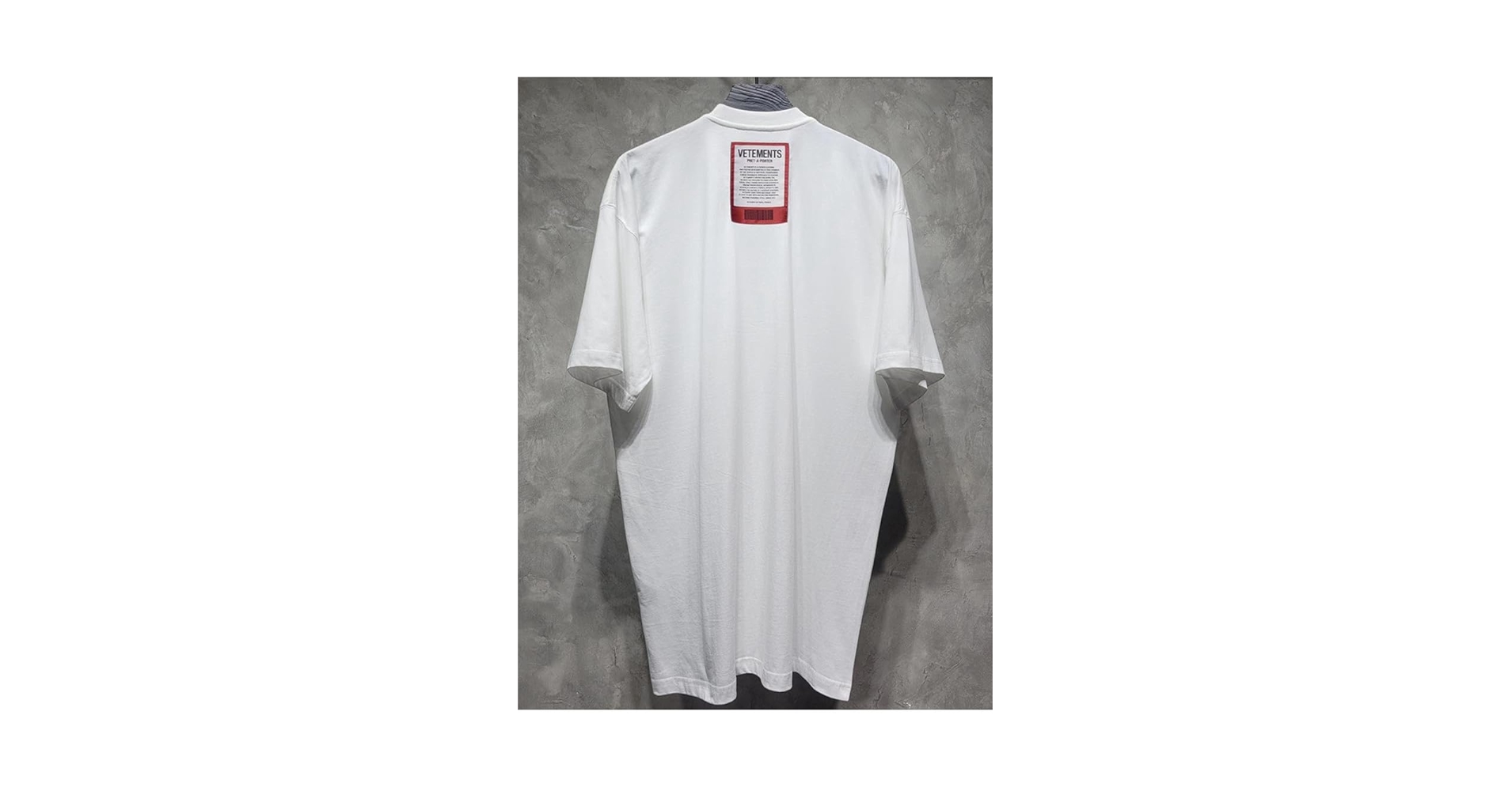 VETEMENTS GARDEROBE HIVER 2021 ホワイトシャツ 2023ss Vetements Red Patch Logo T Shirt Men Women T-shirt