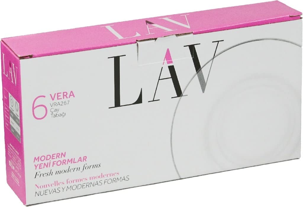 Lav Vera 6'lı Çay Tabağı