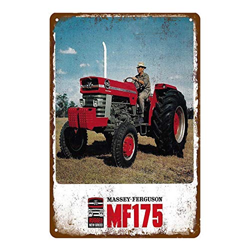 TAXUEXUNMEI Métal Tin Signe Ferme Tracteur Nostalgique Rétro Plaque Décoration Murale Art Tin Affiche Bar Club Garage Décoration Tin Peinture 20x30cm YD9532HJ