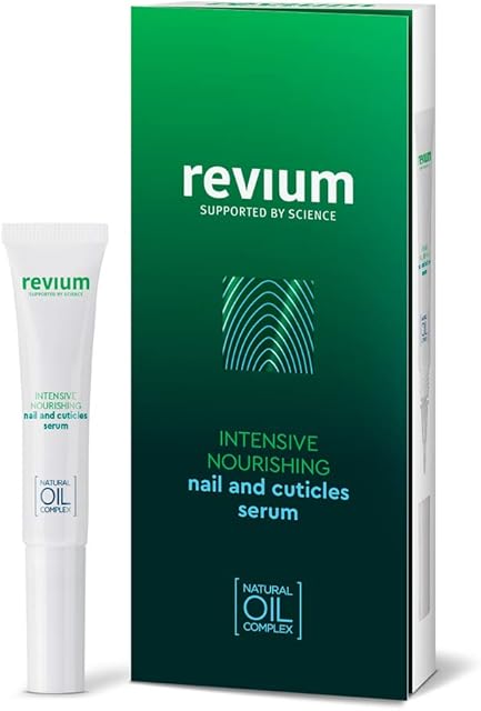 Revium Intensive Nourishing Nail And Cuticles Serum, Specialist Care Product With Myrrh, Cotton, Almond, Canola And Wheat Germ Oils, Eriched With Vitamins (A, E, F, and C), Lecithin, 7ml