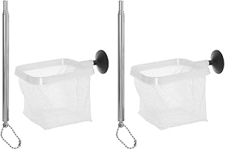 POPETPOP Red de Pesca Desmontable Bolsa de Malla de Acuario Red de Peces Betta Mini Red de Pesca Red de Pesca Plegable Red de Pesca Extensible Red de pecera Acero Inoxidable