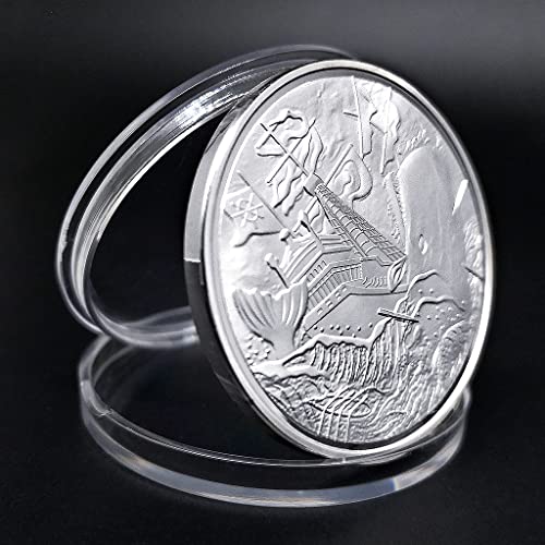 Pirates Of The Caribbean Black Pearl Medal Caspian Silver Coin Foreign Coin Bounty Skull Coin #TOP1