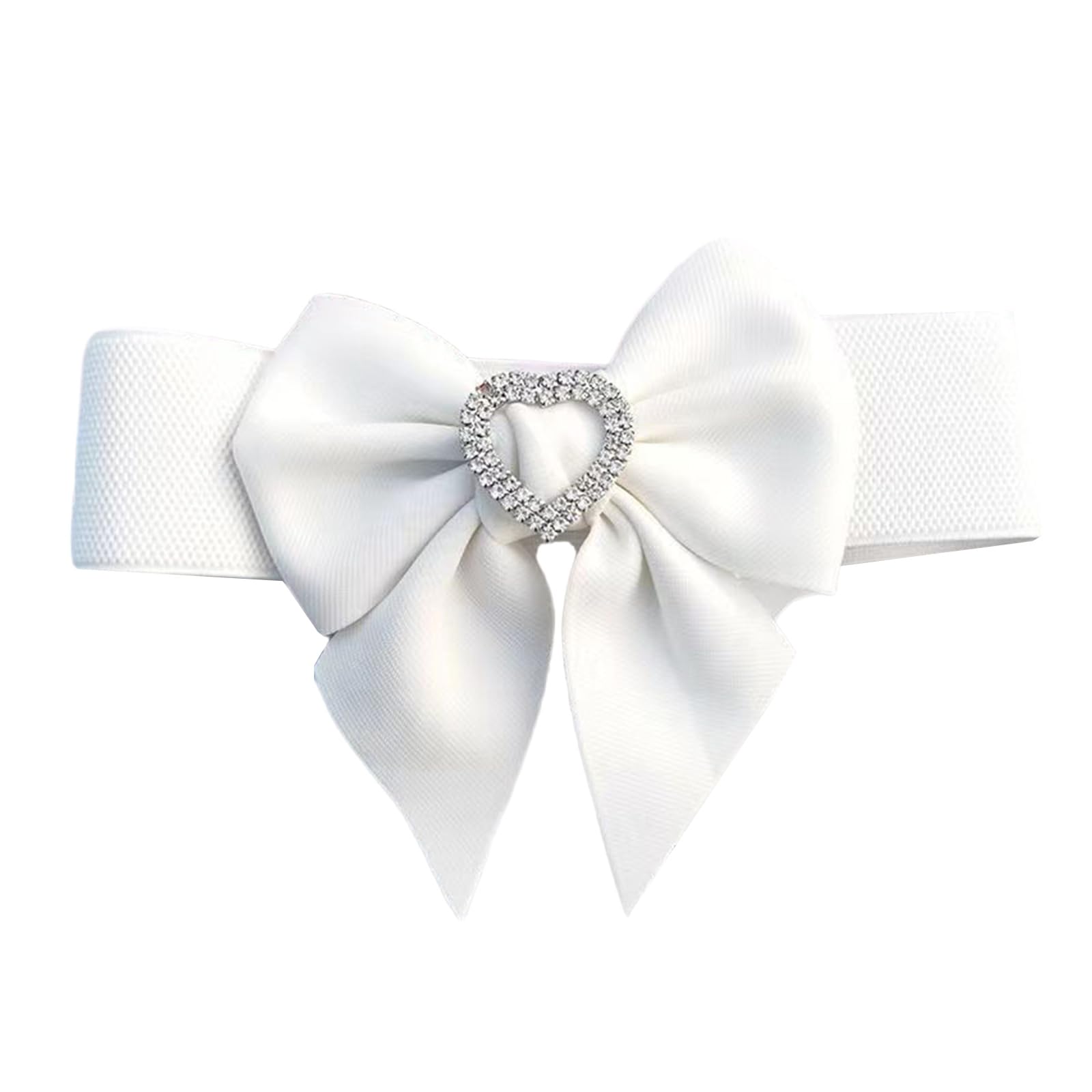 MICFENY Sparkling Crystalcore Plan Stretch PU Belt Modifiable Waistband For Evening Instances