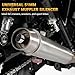 AICARS Universal 48mm Exhaust Muffler Silencer, Insert Baffle Silencer Noise Sound Eliminator(Silver - 2 Pack)