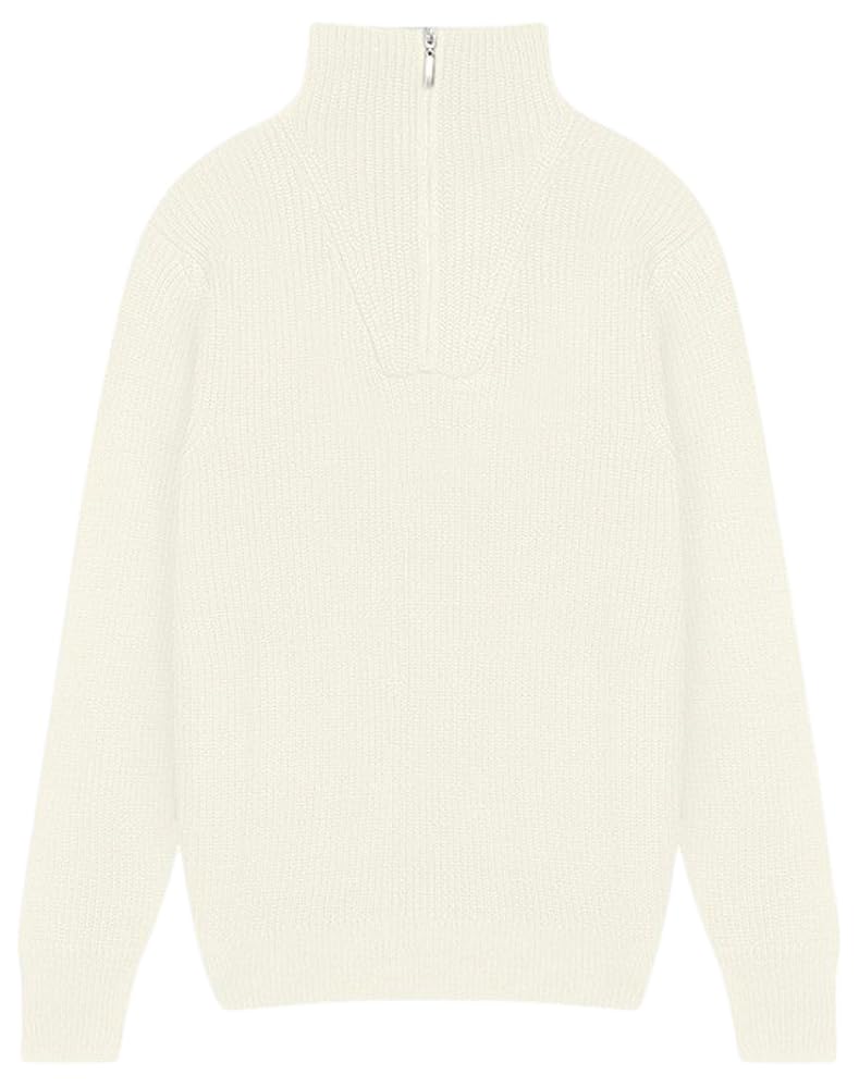 Pull à col roulé LTB Jeans Reyane blanc en maille premium S - 3