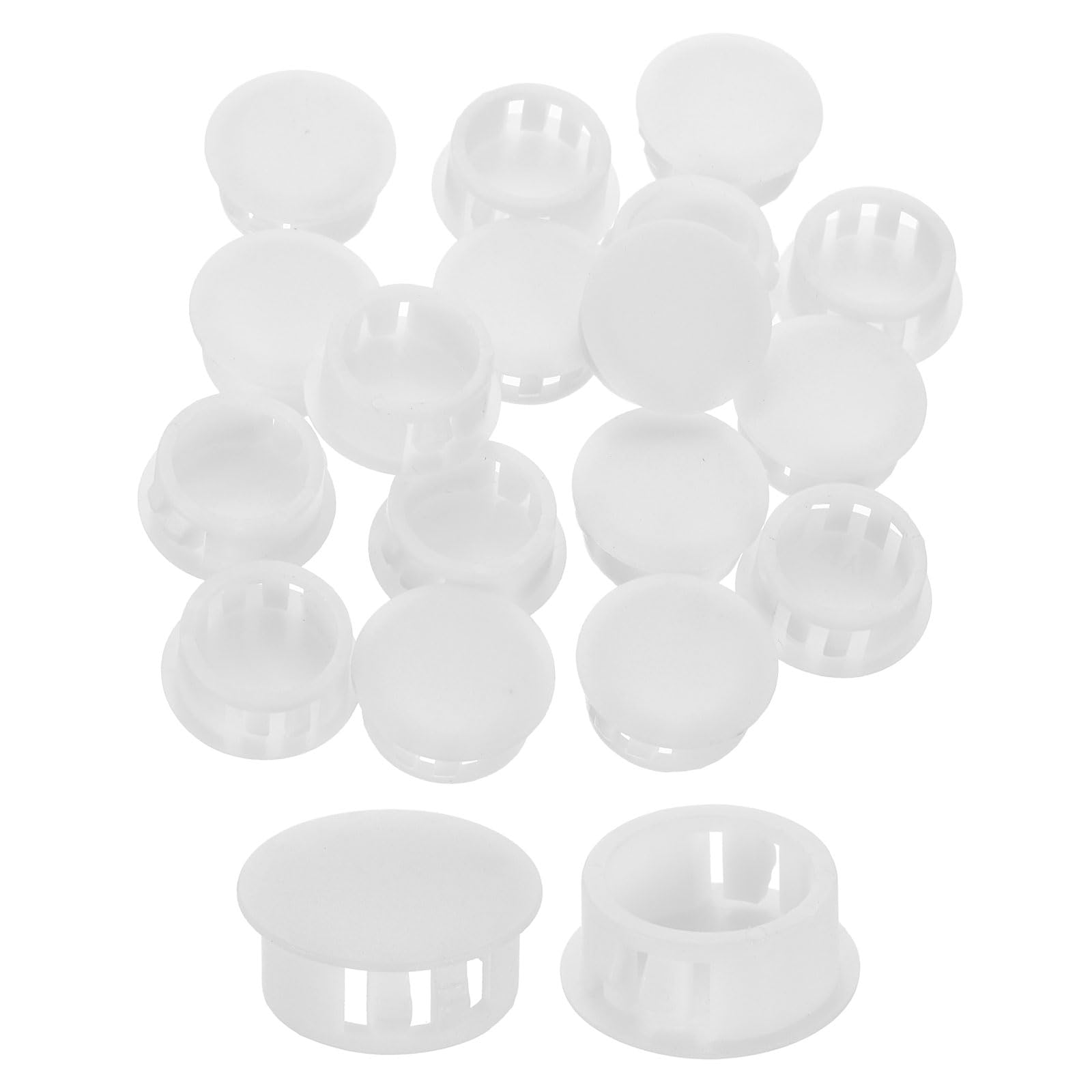 Bouchons à trous de verrouillage 19 mm pour masquer les perçages de meubles blancs