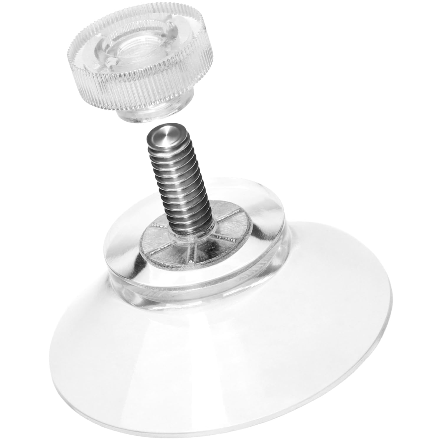 com-four® Ventosas 8X con Rosca M4 Ø 30 mm Sujeción Extra Fuerte en Superficies Lisas