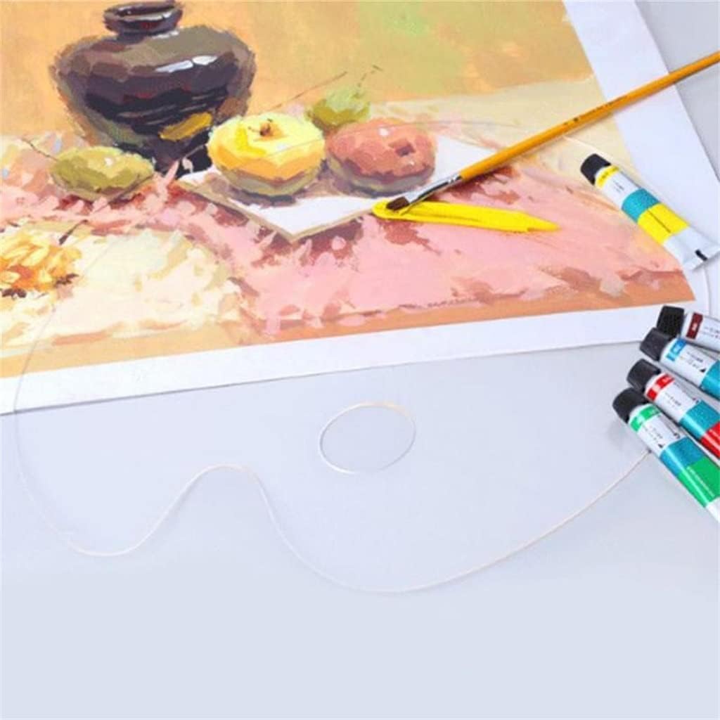 5pcs Acrylic Paint Palette Transparent Clear Gouache Tools Cleanup Watercolour Artist