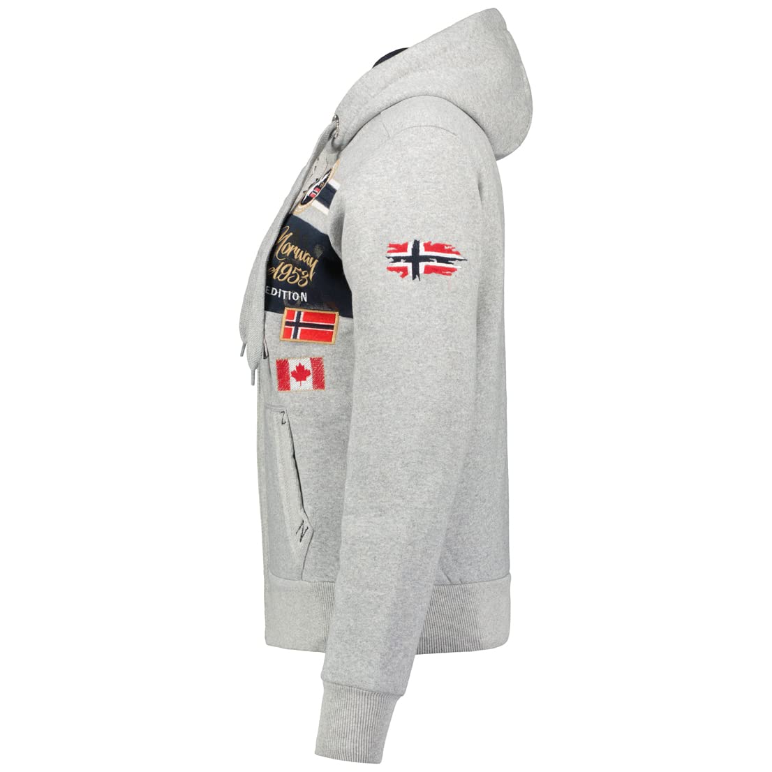 Geographical Norway Garadock Lady - Sweat Femme Capuche Poches Kangourou - Sweatshirt Femmes Pull Casual Manches Longues Chaud