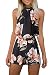 Women's Floral Printed Summer Dress Romper Boho Playsuit Jumpsuits Beach 2 Piece Outfits Top with Shorts