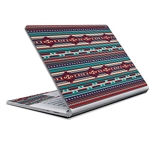 Image of MightySkins Carbon Fiber Skin for Microsoft Surface Book 2 13 inch (2017) - Southwest Stripes,Protective, Durable Textured Carbon Fiber Finish,Easy to Apply, Remove,