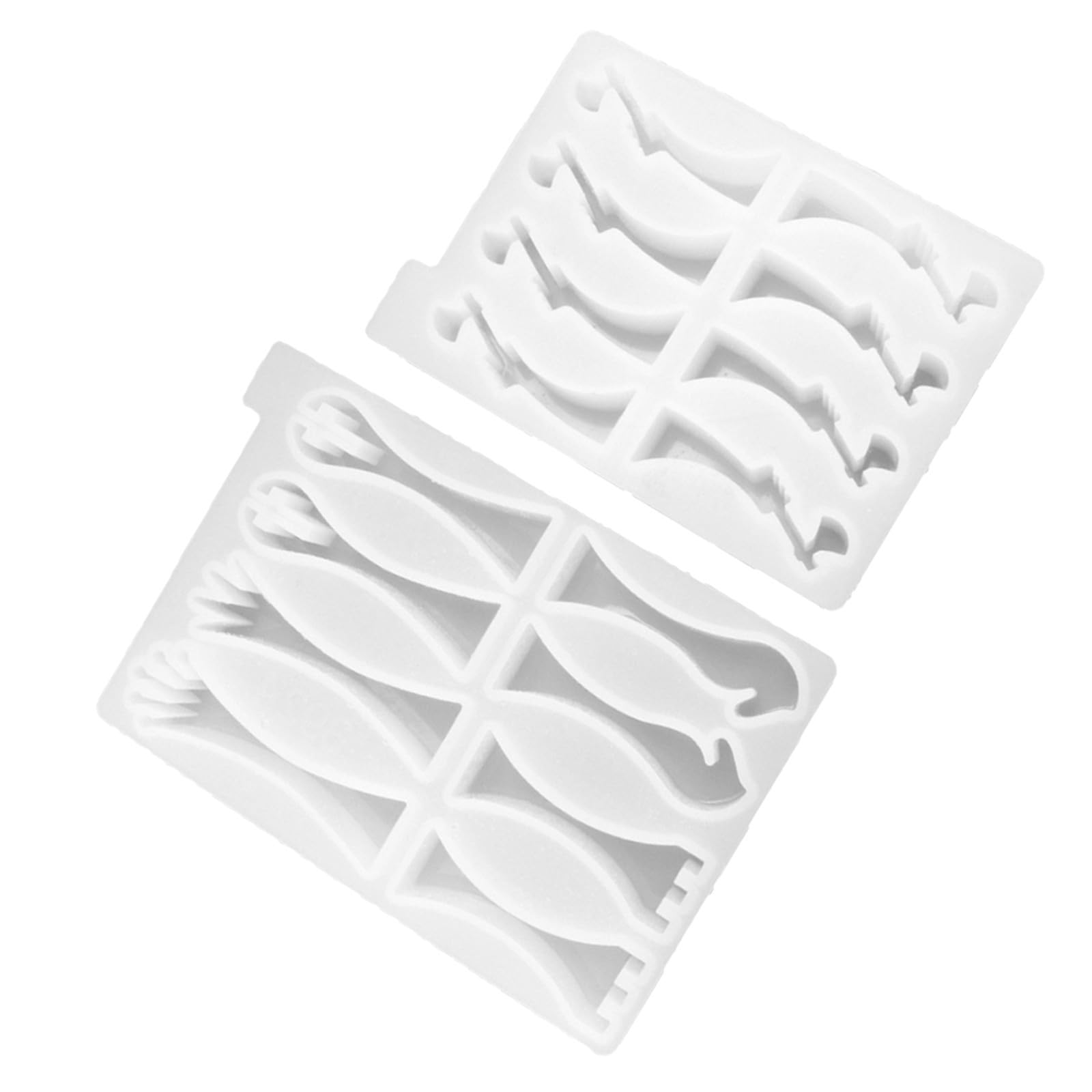 VICASKY 2 Piezas Molde de Silicona para Piezas de Ajedrez 3d, Blanco