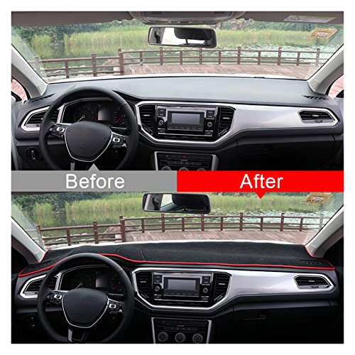 Cubierta de coche para salpicadero VW T-ROC viajes sin calor LHD 2