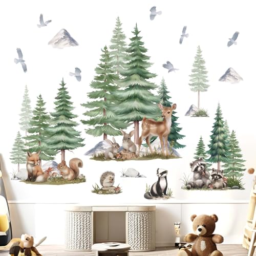 Sticker Decorativo Infantil Animales Bosque 48x43 in miniatura 3