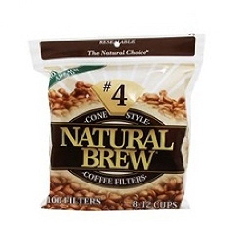 NATURAL BREW COFFEE FILTERS Coffee Filters #4 Cone, 40 CT image 2
