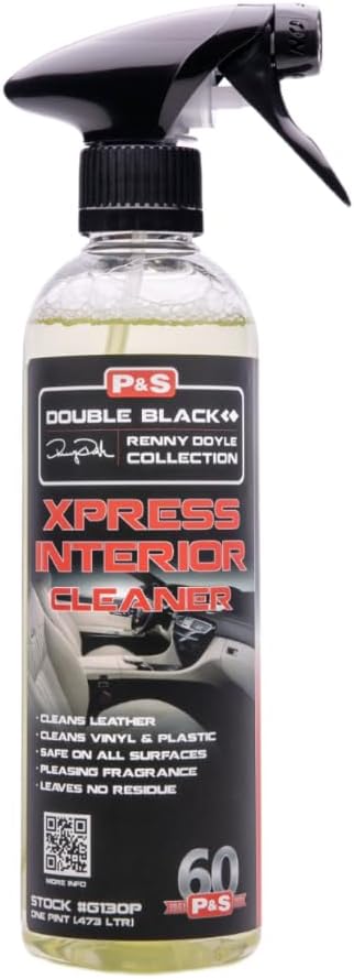 Xpress Interior Cleaner – Safe for Leather, Vinyl, Plastic & More, Removes Dirt, Grease & Oil, No Residue, Fresh Scent, No Dilution Needed - 16 oz Spray