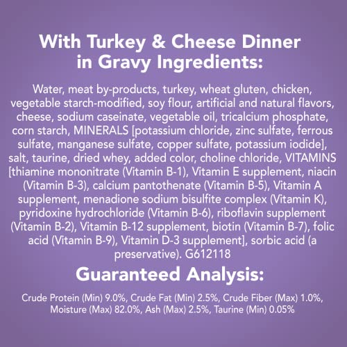 Purina Friskies Shreds Wet Cat Food, Turkey & Cheese Dinner In Gravy, Made With Real Turkey & Cheese, Easy-Open Canned Cat Food, 5.5 Ounce Can (Pack Of 12) #TOP6