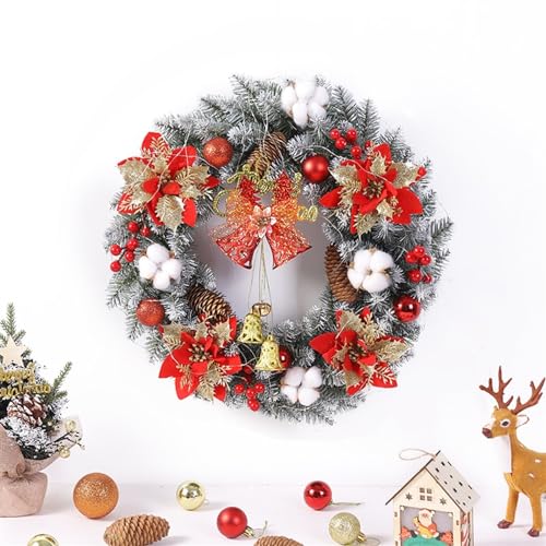 Décorations extérieures de Noël 2pc or pour porte et couronnes - 6