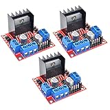 [Material duradero]: el controlador del motor está hecho de aleación, plástico y chipset L298N.