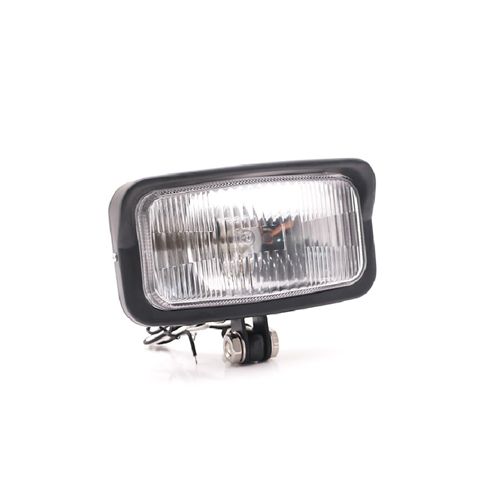 Phare Avant Moto Phare Avant Carré Universel 12 V pour Café pour Racer pour Cruiser pour Chopper Scooter Old School LED Phares Avant