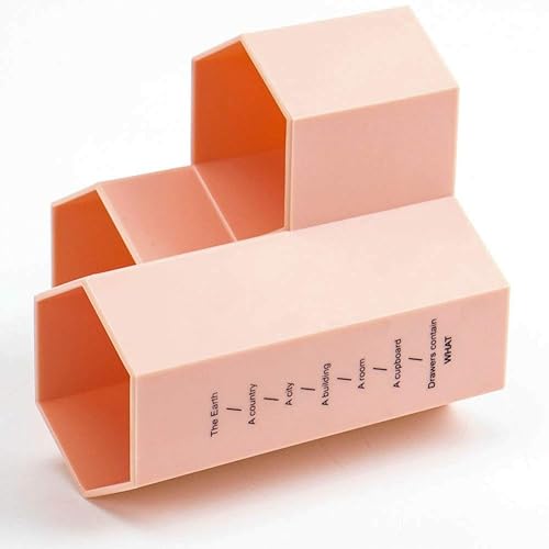 Miniatura 5 de Weiai Organizador para brochas de maquillaje 3 ranuras para brochas de maquillaje solución de almacenamiento de brochas de cosméticos rosa