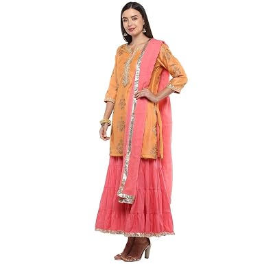 Cotton Straight Salwar Suit Set 