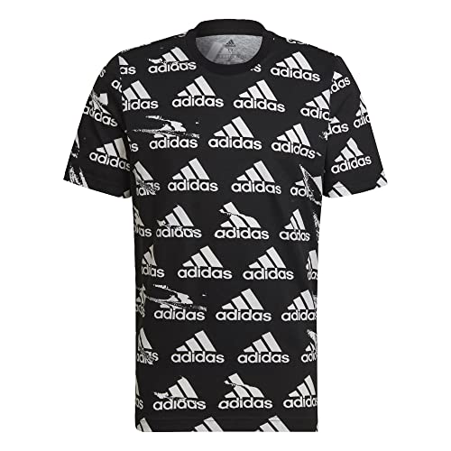 T-shirt adidas homme noir de coupe standard Essentials Brandlove taille S