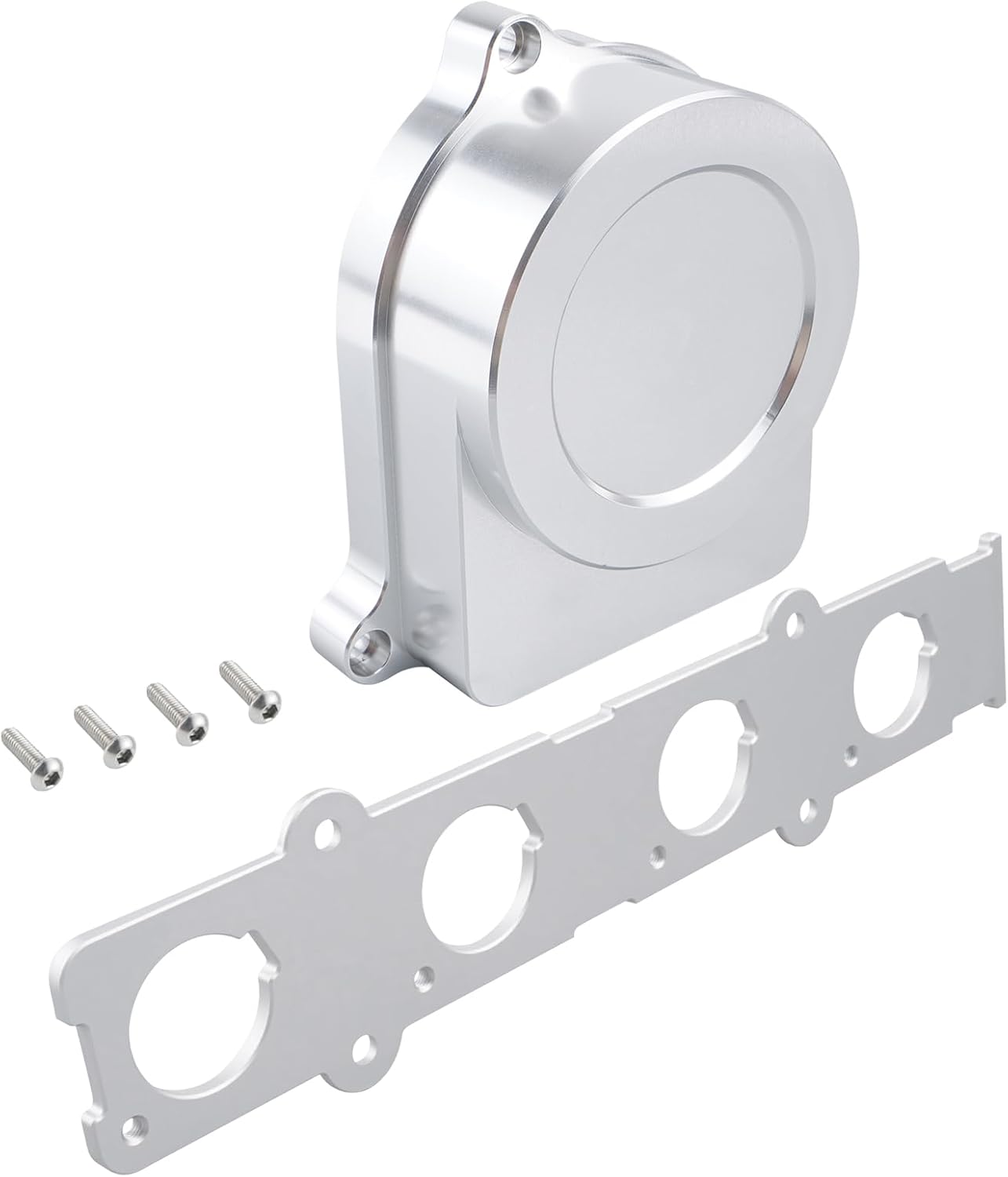 Bevinsee Cop Distributor Cap And Coil-On-Plug Plate Kit Compatible with Honda Civic Si B16A 1999 2000 Silver