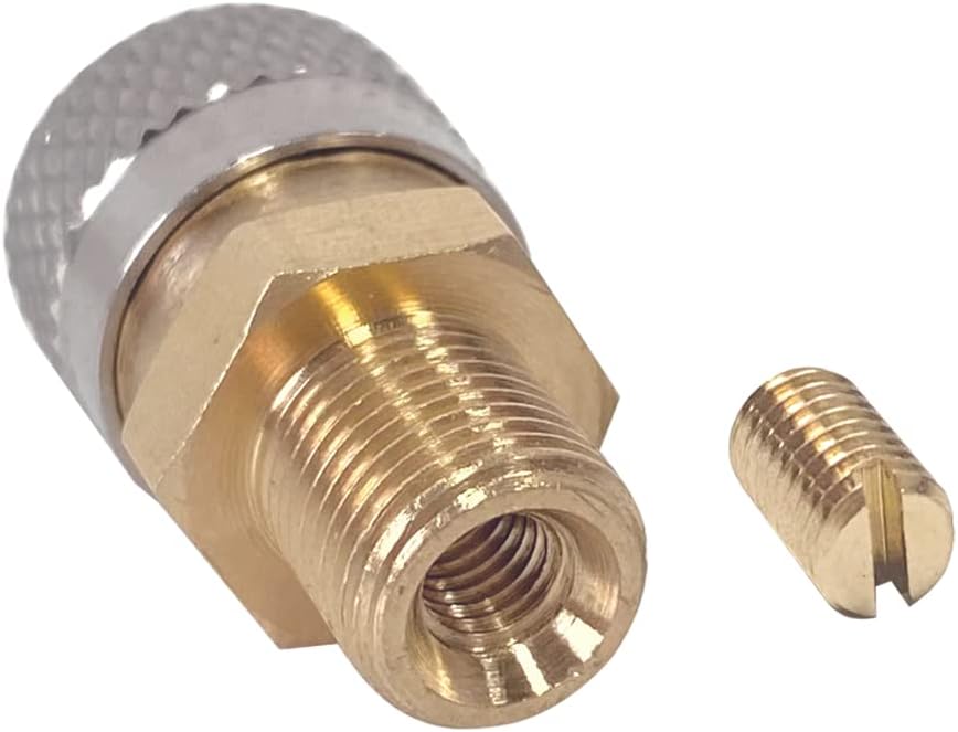 Universal 1/8" BSPP Male Thread Quick-Disconnect Plug Adapter, Foster Female Quick-Disconnect to 1/8'' BSPP Male, 5000 PSI, PCP Paintball Charging Fittings Plug